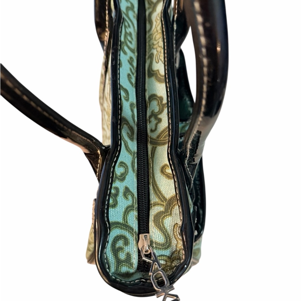 🩷 FREE WITH ANY PURCHASE Chic Black and Turquoise Green Insulated Tote Lunch Bag - Picture 10 of 11